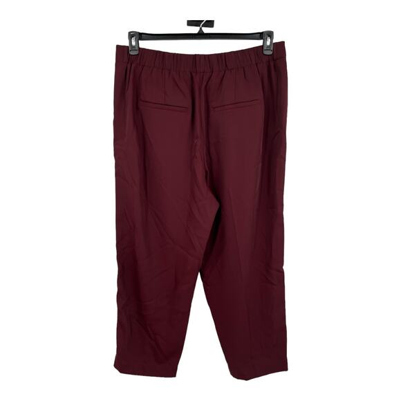 Vince Pants Mid Rise Pull on Tapered burgundy size 1X - Picture 3 of 6